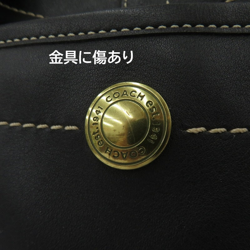 COACH | コーチ エルゴ レザー トート トートバッグ B0769-10743 ブラック【瀬戸大橋店】
