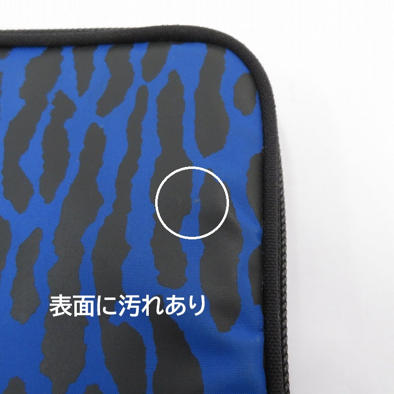 PORTER | ポーター ×WACKO MARIA11インチPCケース レオパード クラッチバッグ ブルー【瀬戸大橋店】