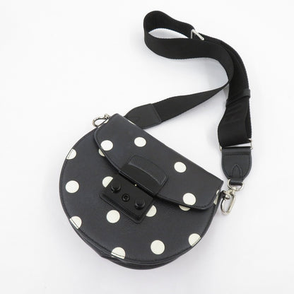 Furla | フルラ METROPOLIS MINI CROSSBODY ROUND ショルダーバッグ ブラック【瀬戸大橋店】