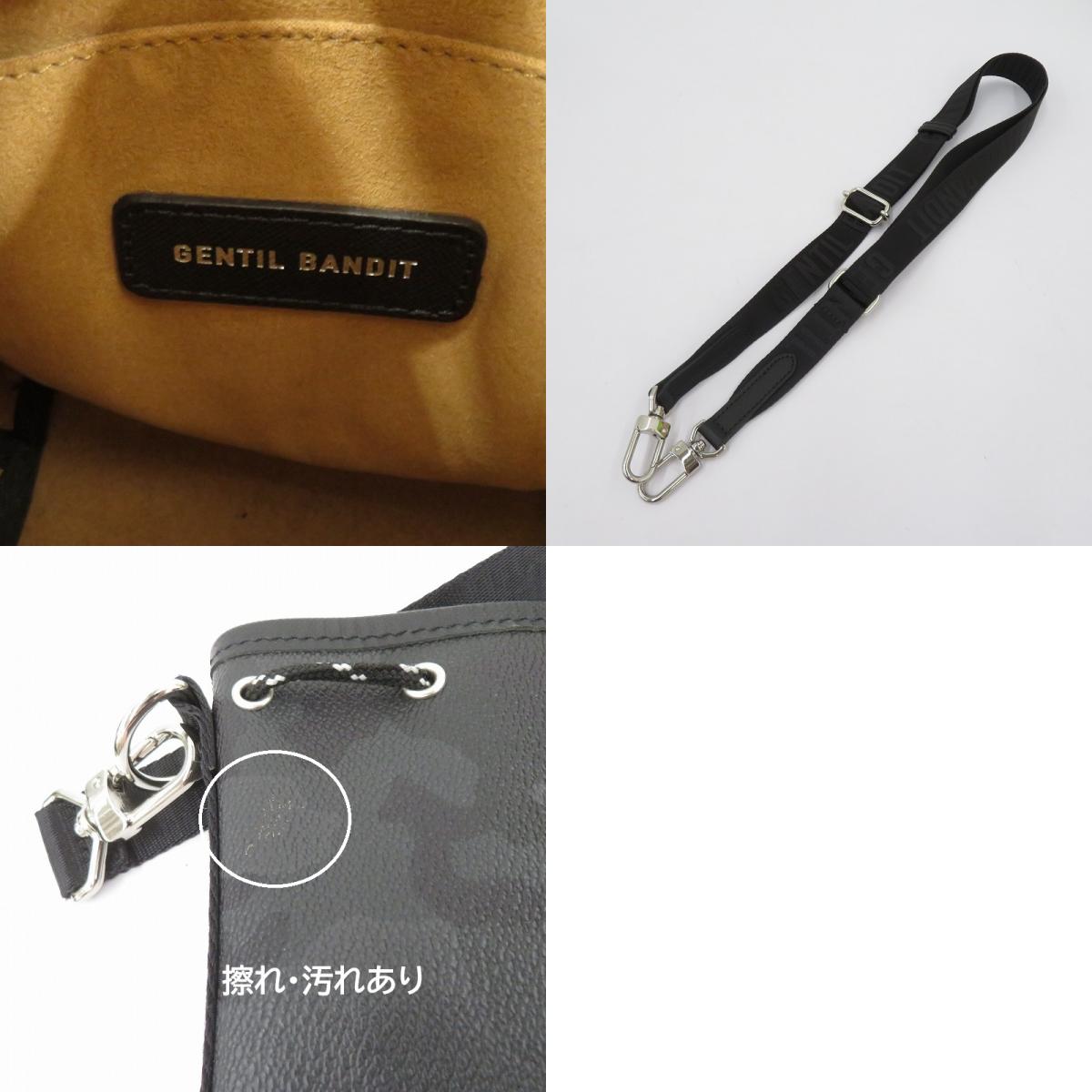 Gentil Bandit | ジャンティバンティ 2WAY 巾着バッグ ブラックカモ その他バッグ GB2001-BCM ブラック【瀬戸大橋店】