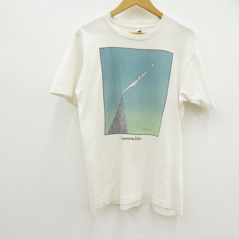 FRUIT OF THE LOOM | フルーツオブザルーム リチャードスタイン 90’ 半袖Ｔシャツ ホワイト サイズ：L【瀬戸大橋店】