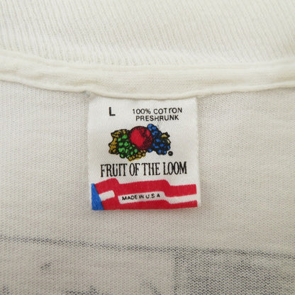 FRUIT OF THE LOOM | フルーツオブザルーム リチャードスタイン 90’ 半袖Ｔシャツ ホワイト サイズ：L【瀬戸大橋店】