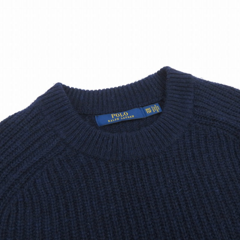 POLO RALPH LAUREN | ポロ・ラルフローレン ウール カシミヤ ワンピース ネイビー サイズ：XXS【瀬戸大橋店】