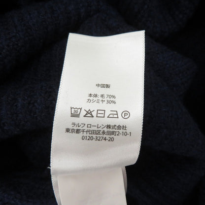 POLO RALPH LAUREN | ポロ・ラルフローレン ウール カシミヤ ワンピース ネイビー サイズ：XXS【瀬戸大橋店】