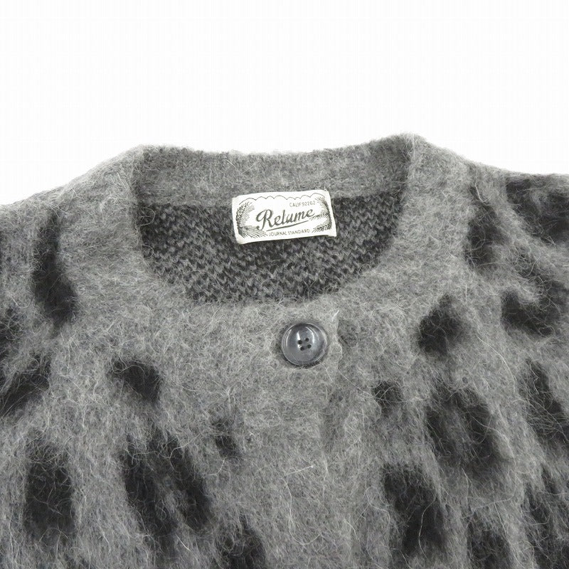 JOURNAL STANDARD relume | ジャーナルスタンダード　レリューム ×AYA KANEKO レオパード カーディガン グレー サイズ：FreeSize【瀬戸大橋店】