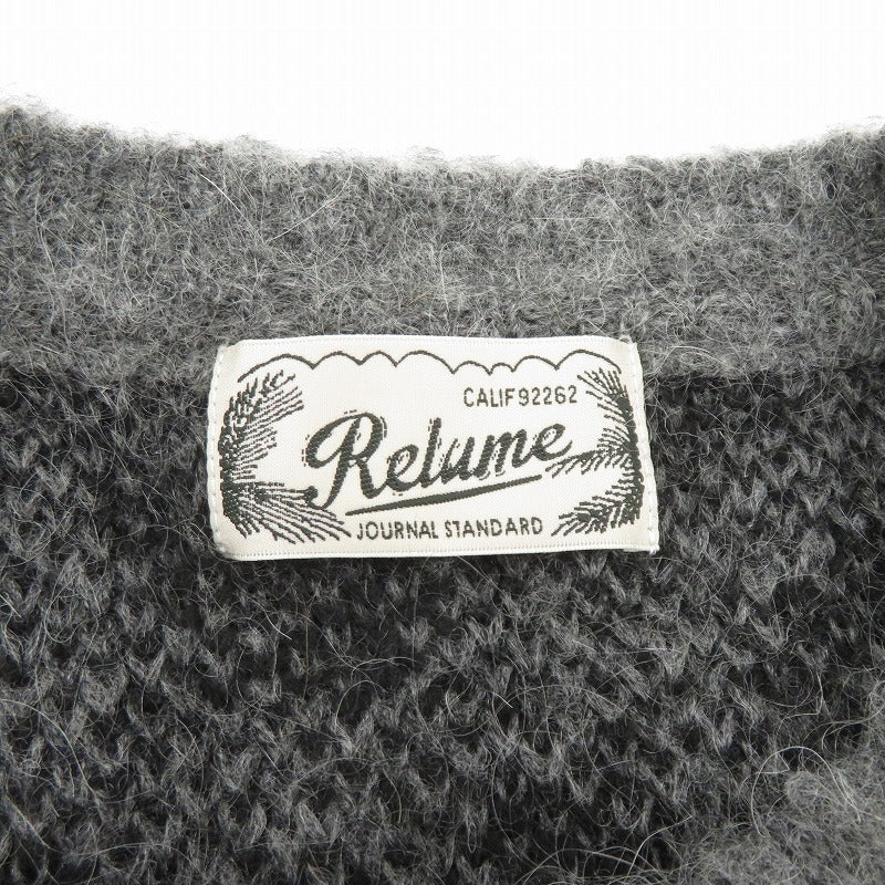 JOURNAL STANDARD relume | ジャーナルスタンダード　レリューム ×AYA KANEKO レオパード カーディガン グレー サイズ：FreeSize【瀬戸大橋店】