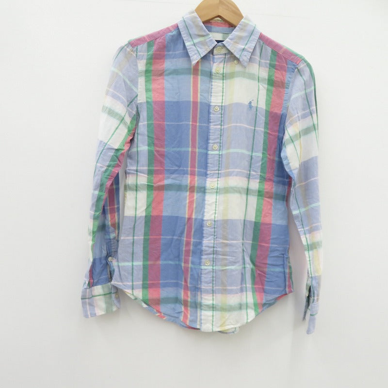 POLO RALPH LAUREN | ポロ・ラルフローレン チェック柄 長袖シャツ マルチカラー サイズ：XS【瀬戸大橋店】