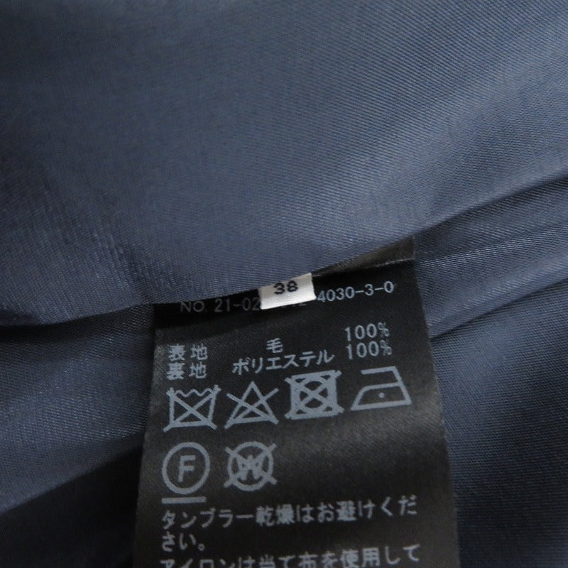 IENA SLOBE | イエナ スローブ ダブルモッサ Vネックカラーコート その他アウター ネイビー サイズ：38【瀬戸大橋店】