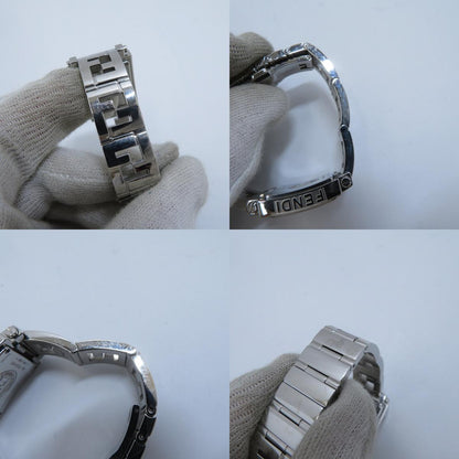 FENDI | フェンディ QUADRO アナログクォーツ 腕時計 099-6000L-780 シルバー 文字盤ブラック【瀬戸大橋店】