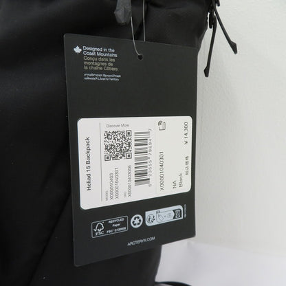 ARC'TERYX | アークテリクス Heliad 15 Backpack リュック・デイパック X00001040301 ブラック【瀬戸大橋店】