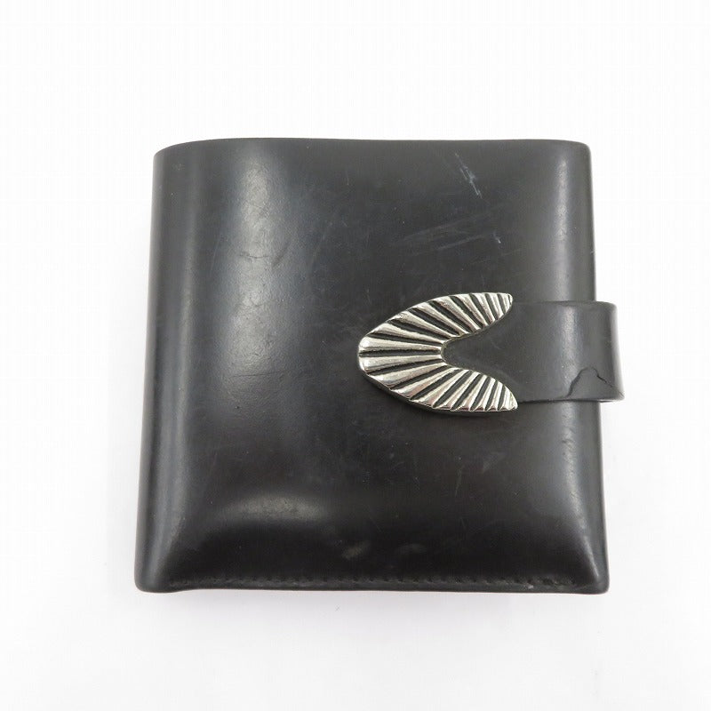 TOGA | トーガ Leather shoulder wallet 二つ折り財布 TZ31-AG942 ブラック【瀬戸大橋店】