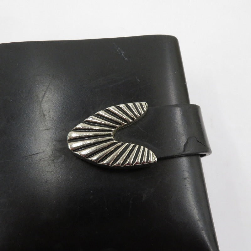 TOGA | トーガ Leather shoulder wallet 二つ折り財布 TZ31-AG942 ブラック【瀬戸大橋店】