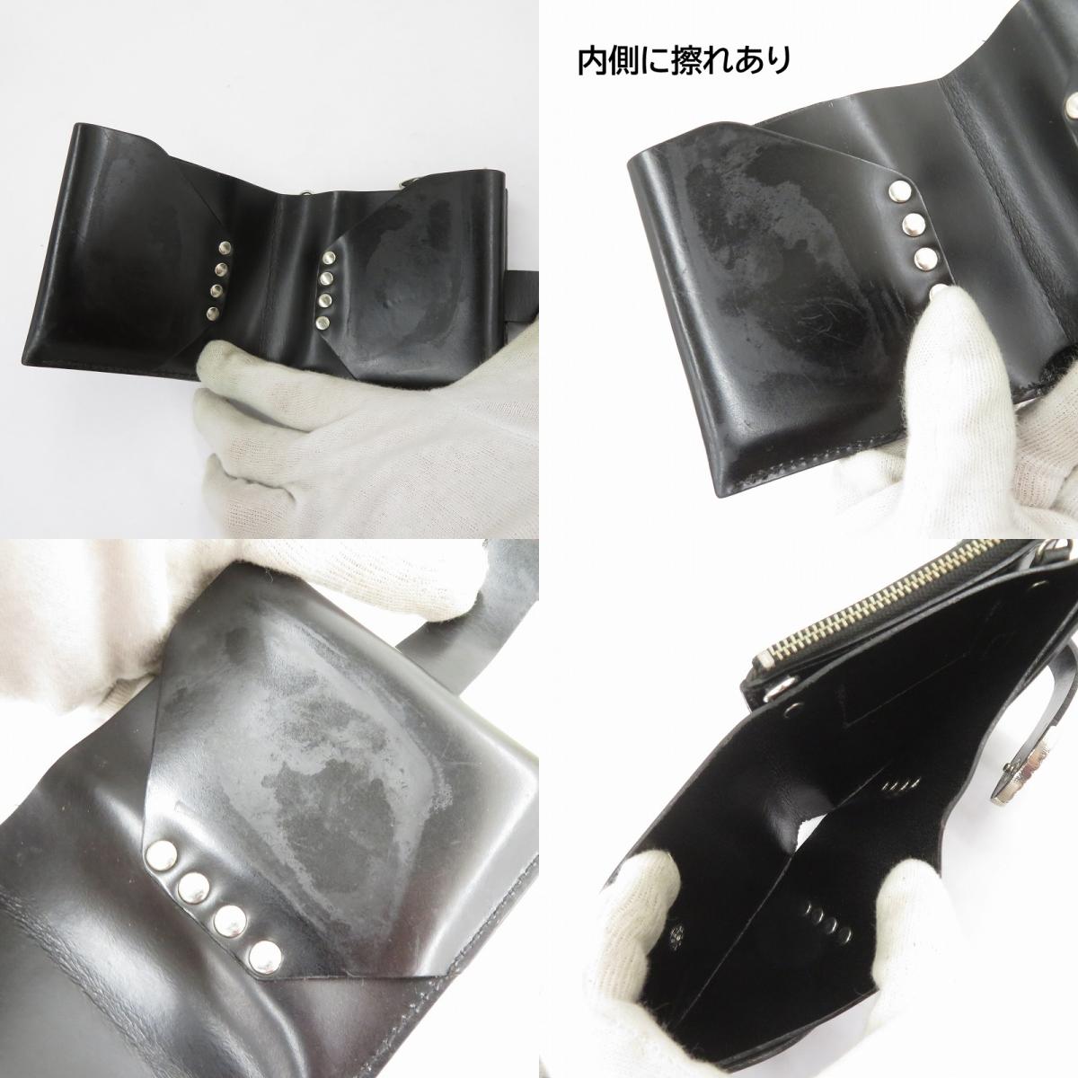 TOGA | トーガ Leather shoulder wallet 二つ折り財布 TZ31-AG942 ブラック【瀬戸大橋店】