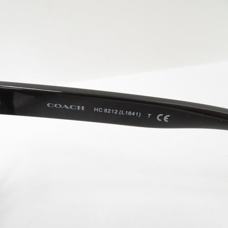 COACH | コーチ ハドソン レクタングル サングラス HC8212 サイズ：56□18 140 ブラック【瀬戸大橋店】