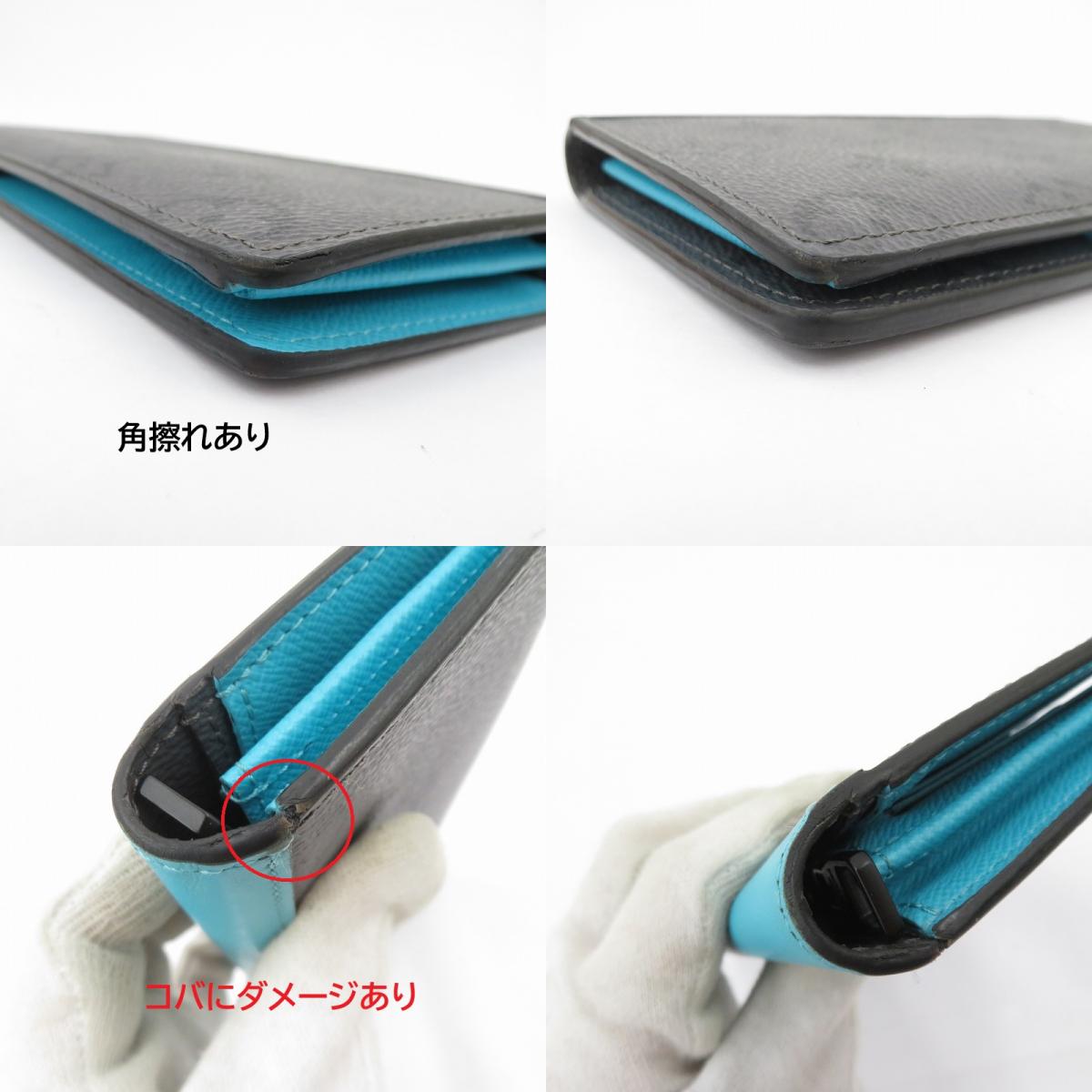 LOUIS VUITTON | ルイ・ヴィトン ポルトフォイユ・ブラザ NM 長財布 M11467 グレー×ブルー【瀬戸大橋店】