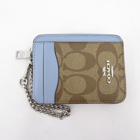 COACH | コーチ シグネチャー カードケース M2130-C0058 ブルー×ブラウン【瀬戸大橋店】