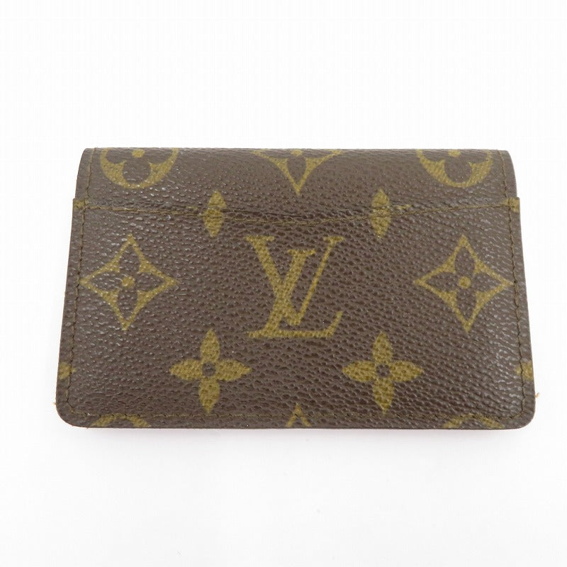 LOUIS VUITTON | ルイ・ヴィトン モノグラム ポシェット カルト ヴィジット カードケース M56362 ブラウン【瀬戸大橋店】