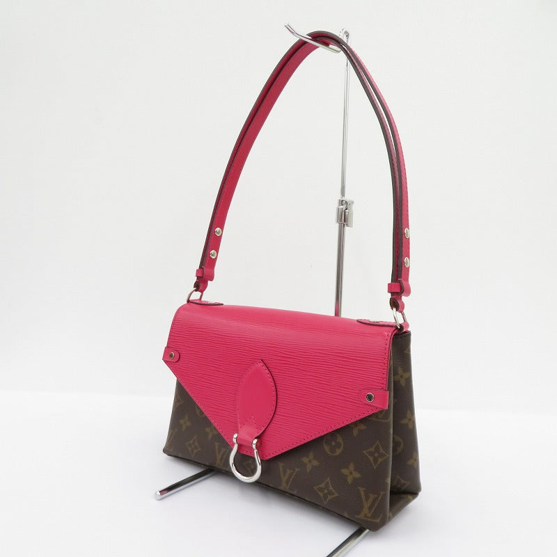 LOUIS VUITTON | ルイ・ヴィトン モノグラム サン・ミシェル ショルダーバッグ M43578 ピンク×ブラウン【瀬戸大橋店】