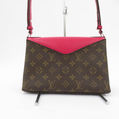 LOUIS VUITTON | ルイ・ヴィトン モノグラム サン・ミシェル ショルダーバッグ M43578 ピンク×ブラウン【瀬戸大橋店】