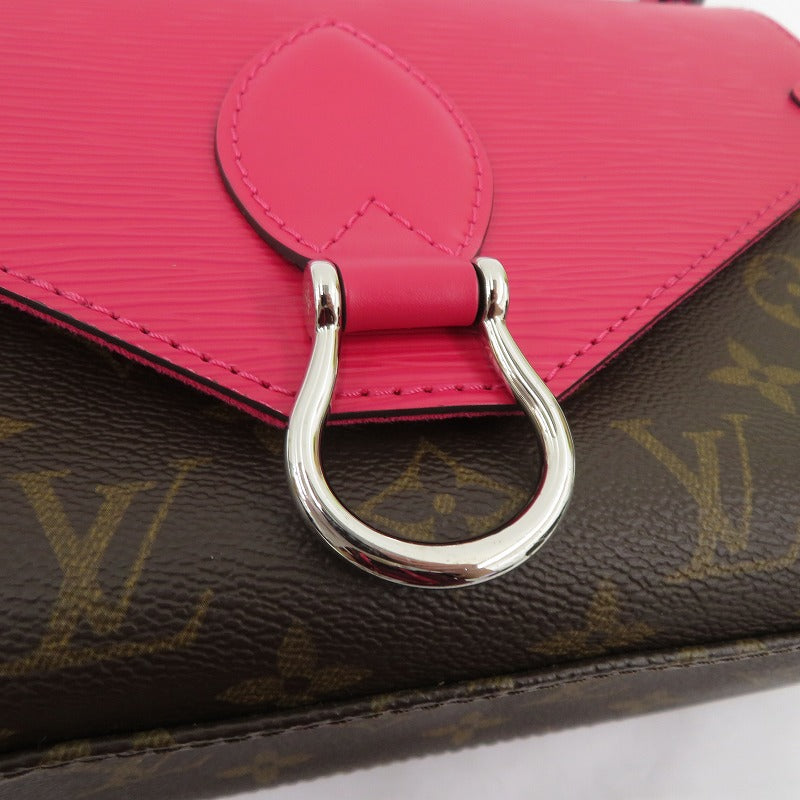 LOUIS VUITTON | ルイ・ヴィトン モノグラム サン・ミシェル ショルダーバッグ M43578 ピンク×ブラウン【瀬戸大橋店】