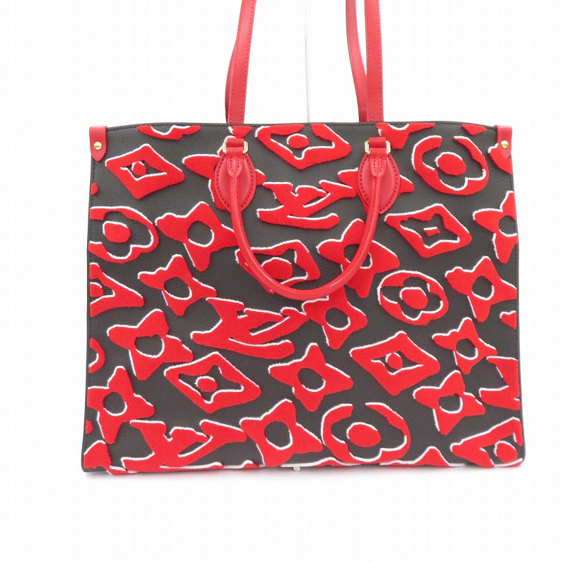 LOUIS VUITTON | ルイ・ヴィトン ×Urs Fischer オンザゴー GM モノグラム 2way その他バッグ M45562 レッド【瀬戸大橋店】