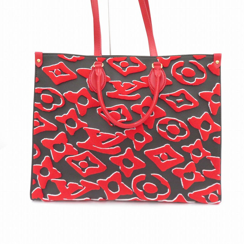 LOUIS VUITTON | ルイ・ヴィトン ×Urs Fischer オンザゴー GM モノグラム 2way その他バッグ M45562 レッド【瀬戸大橋店】