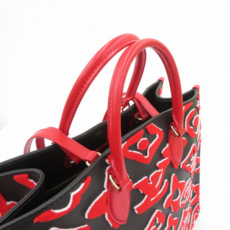 LOUIS VUITTON | ルイ・ヴィトン ×Urs Fischer オンザゴー GM モノグラム 2way その他バッグ M45562 レッド【瀬戸大橋店】