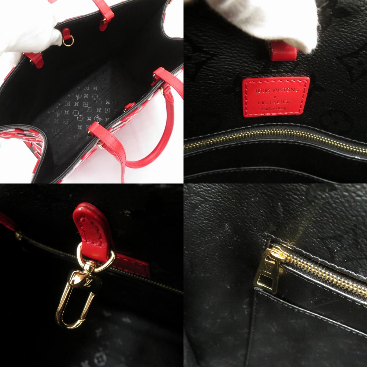 LOUIS VUITTON | ルイ・ヴィトン ×Urs Fischer オンザゴー GM モノグラム 2way その他バッグ M45562 レッド【瀬戸大橋店】