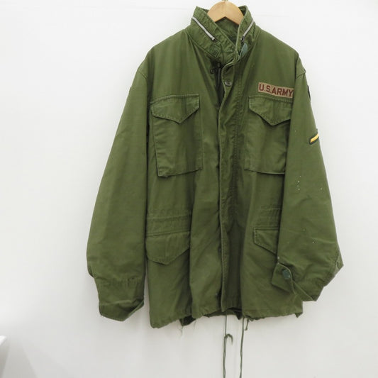 U.S.ARMY M-65 2nd ミリタリージャケット サイズ：MEDIUM-LONG カーキ【瀬戸大橋店】