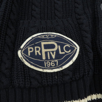 POLO RALPH LAUREN | ポロ・ラルフローレン ケーブルニットショールカーディガン カーディガン ネイビー サイズ：L【瀬戸大橋店】