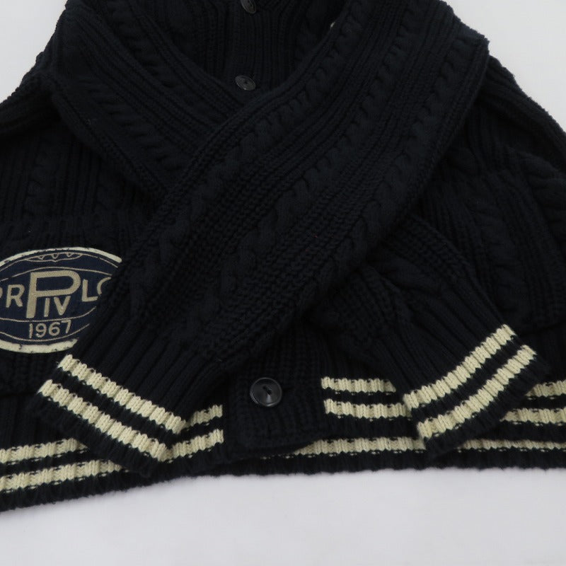 POLO RALPH LAUREN | ポロ・ラルフローレン ケーブルニットショールカーディガン カーディガン ネイビー サイズ：L【瀬戸大橋店】