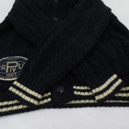 POLO RALPH LAUREN | ポロ・ラルフローレン ケーブルニットショールカーディガン カーディガン ネイビー サイズ：L【瀬戸大橋店】