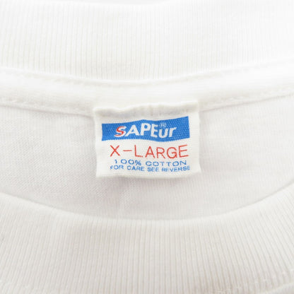 SAPEur | サプール Gobugobu Radio S/S Tee 半袖Ｔシャツ A0025-298 ホワイト サイズ：XL【瀬戸大橋店】