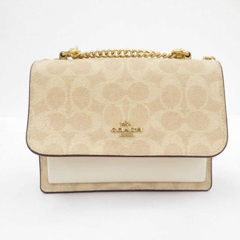 COACH | コーチ シグネチャー ミニ クレア クロスボディバッグ ショルダーバッグ M2422-CW206 ベージュ【瀬戸大橋店】