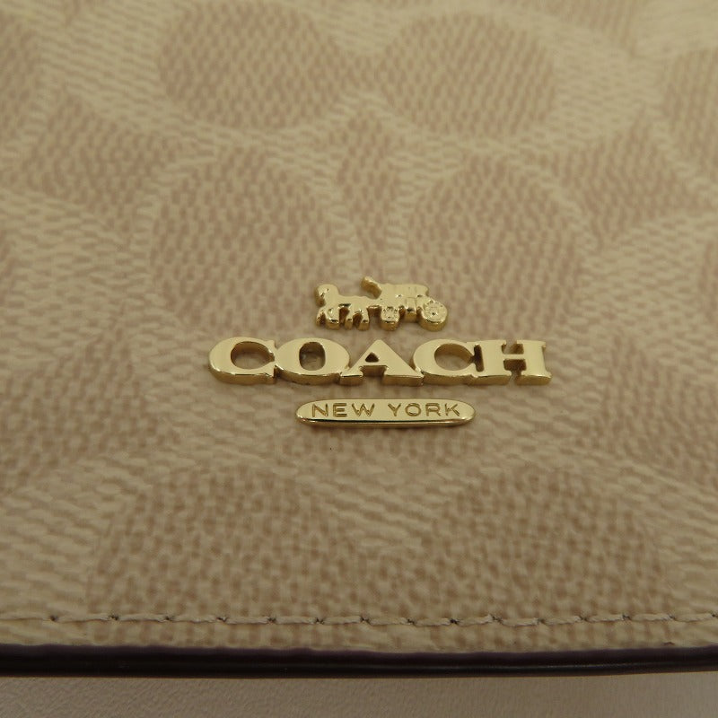 COACH | コーチ シグネチャー ミニ クレア クロスボディバッグ ショルダーバッグ M2422-CW206 ベージュ【瀬戸大橋店】