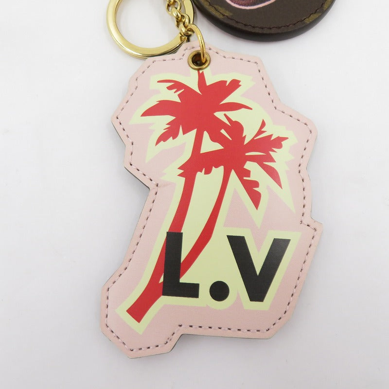 LOUIS VUITTON | ルイ・ヴィトン モノグラム ポルトクレ・ワールドツアー ハワイ キーホルダー M62740 ピンク【瀬戸大橋店】