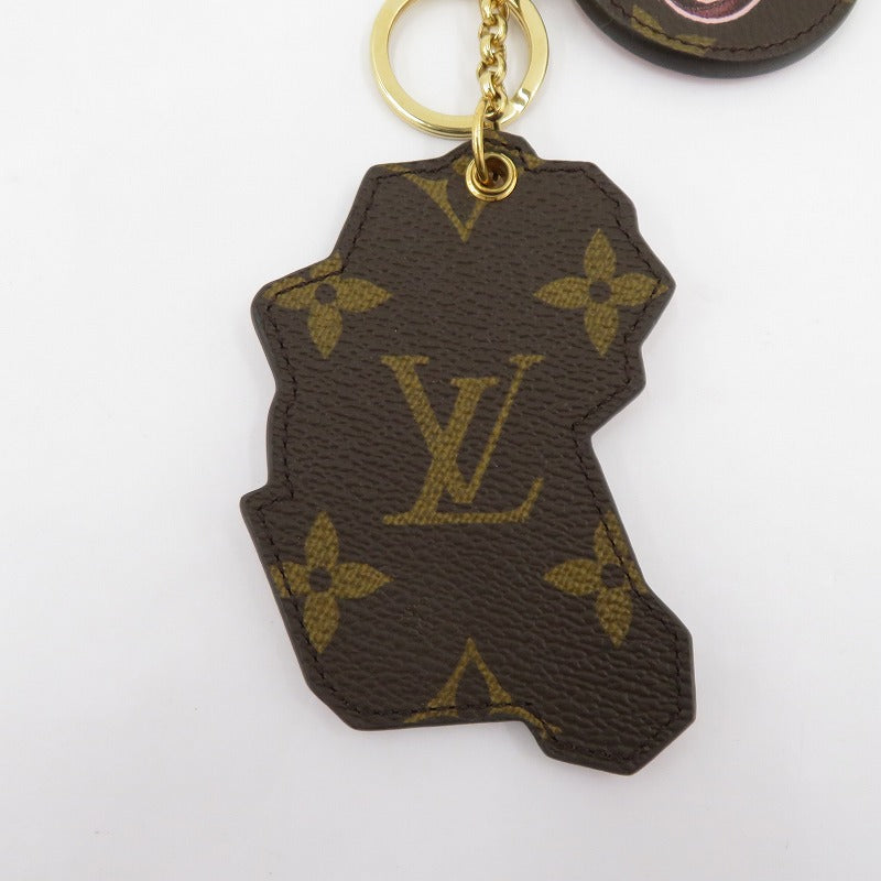 LOUIS VUITTON | ルイ・ヴィトン モノグラム ポルトクレ・ワールドツアー ハワイ キーホルダー M62740 ピンク【瀬戸大橋店】