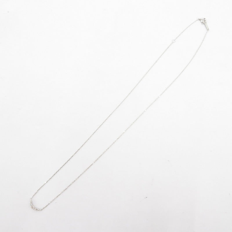 4℃ | ヨンドシー K10WG ダイヤモンド 5石 ネックレス シルバー【瀬戸大橋店】