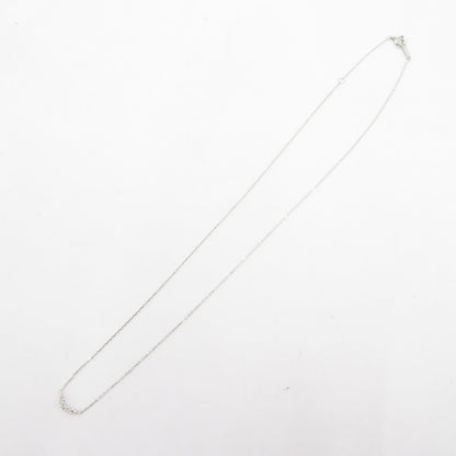 4℃ | ヨンドシー K10WG ダイヤモンド 5石 ネックレス シルバー【瀬戸大橋店】