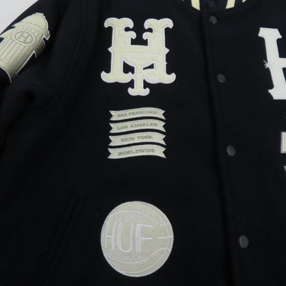 HUF | ハフ 20周年記念 スタジャン JK00368 ネイビー サイズ：L【瀬戸大橋店】