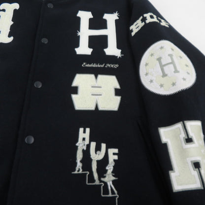 HUF | ハフ 20周年記念 スタジャン JK00368 ネイビー サイズ：L【瀬戸大橋店】