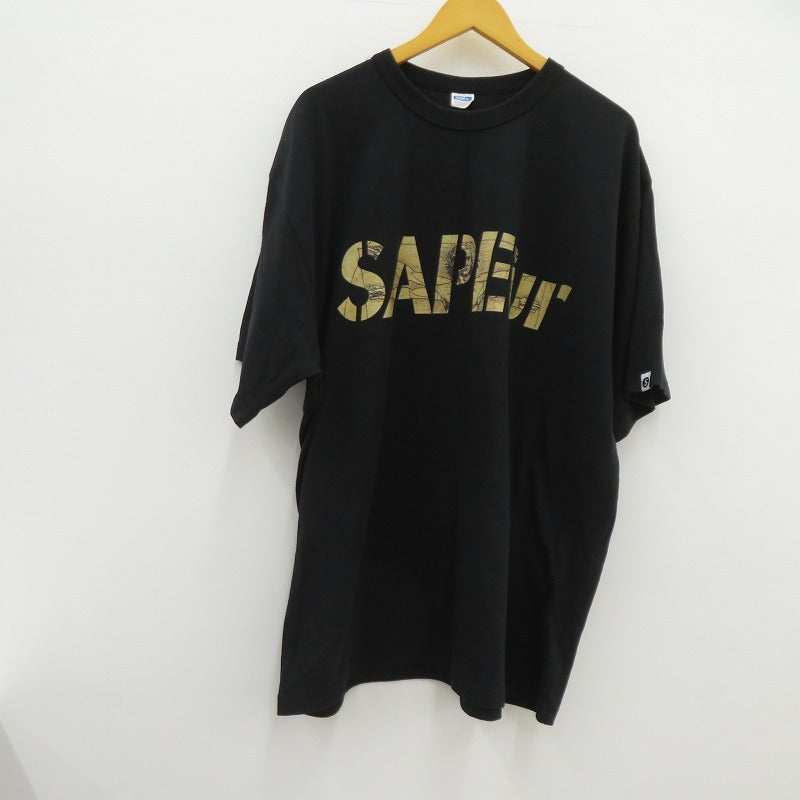 SAPEur | サプール Leonardo Da Vinci 半袖Ｔシャツ A0024-426 ブラック サイズ：XXL【瀬戸大橋店】