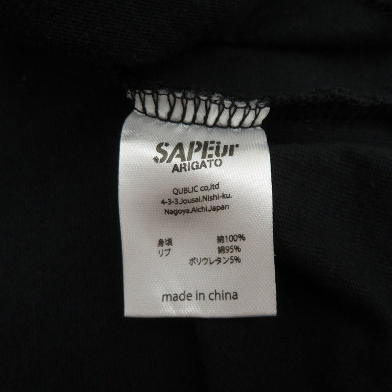SAPEur | サプール Leonardo Da Vinci 半袖Ｔシャツ A0024-426 ブラック サイズ：XXL【瀬戸大橋店】
