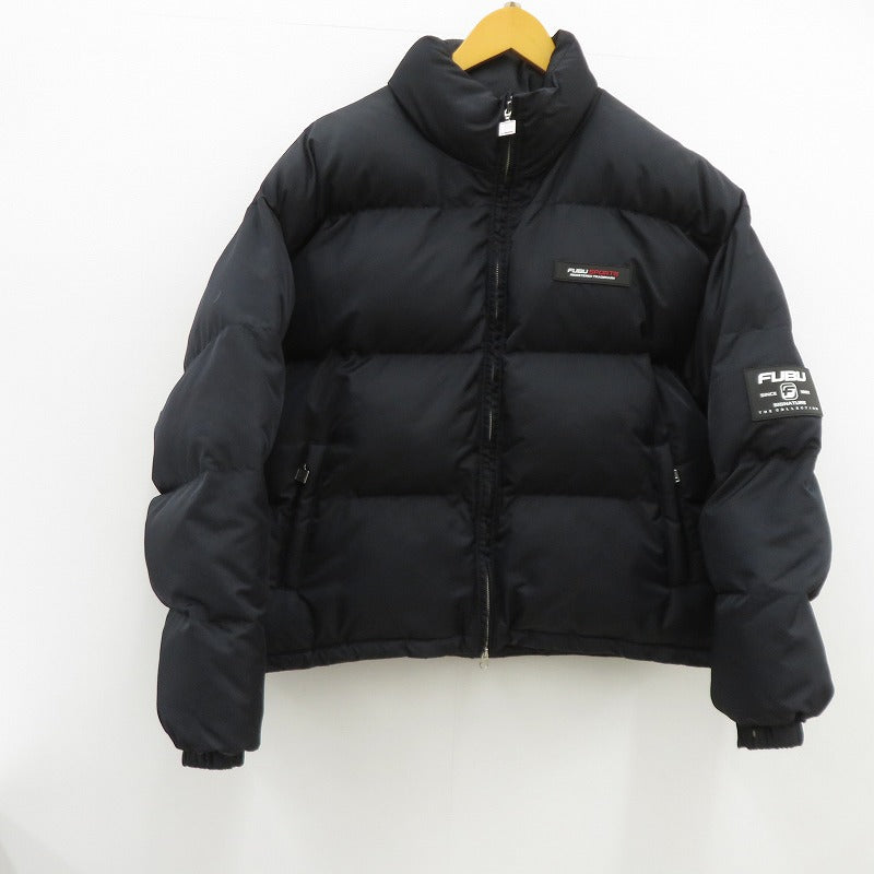 FUBU | フブ SHORT NYLON TWILL PUFFER JACKET 中綿ジャケット FAM-52303 ブラック サイズ：L【瀬戸大橋店】