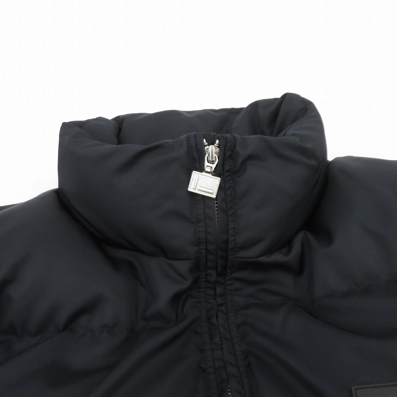 FUBU | フブ SHORT NYLON TWILL PUFFER JACKET 中綿ジャケット FAM-52303 ブラック サイズ：L【瀬戸大橋店】