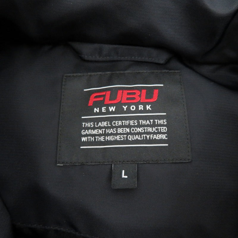 FUBU | フブ SHORT NYLON TWILL PUFFER JACKET 中綿ジャケット FAM-52303 ブラック サイズ：L【瀬戸大橋店】