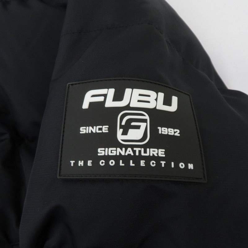 FUBU | フブ SHORT NYLON TWILL PUFFER JACKET 中綿ジャケット FAM-52303 ブラック サイズ：L【瀬戸大橋店】