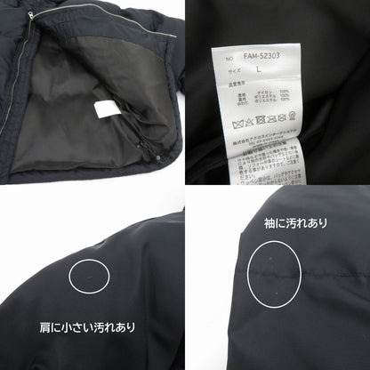 FUBU | フブ SHORT NYLON TWILL PUFFER JACKET 中綿ジャケット FAM-52303 ブラック サイズ：L【瀬戸大橋店】