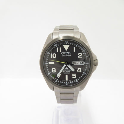 CITIZEN | シチズン PROMASTER アナログ電波ソーラー 腕時計 H100-S074304 シルバー 文字盤ブラック【瀬戸大橋店】