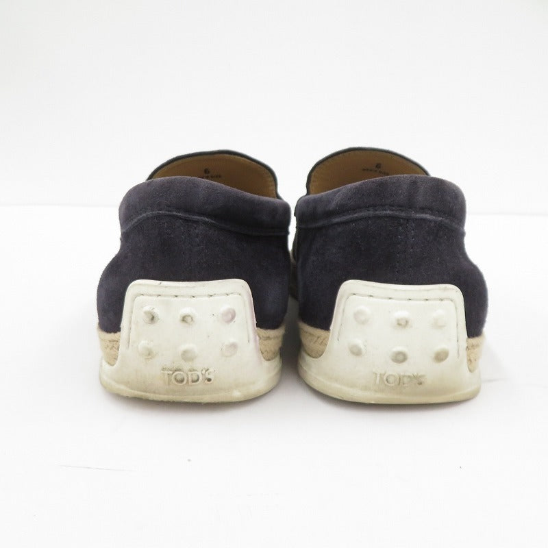 TOD'S | トッズ スエード スリッポン サイズ:6 ネイビー【瀬戸大橋店】